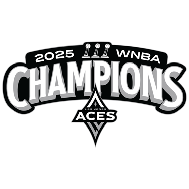 The Las Vegas Aces' 2025 WNBA Champions logo.